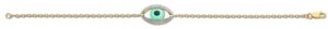 18ct Gold Evil Eye Diamond Bracelet