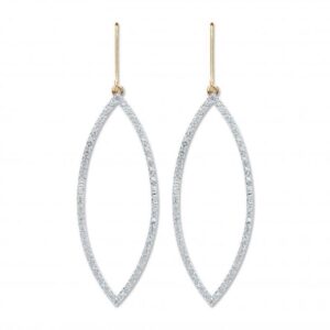 9ct Gold Diamond Drop Earrings