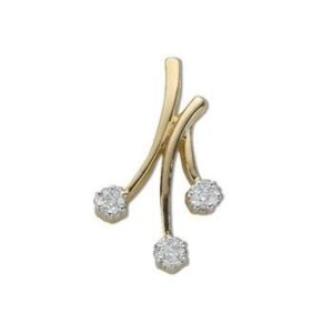9ct Gold Fancy Diamond Pendant
