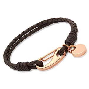 Antique Black Leather Bracelet