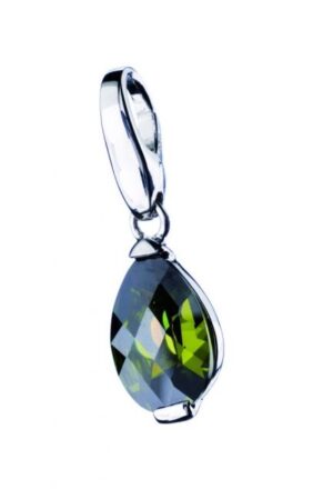 Dark Green CZ Teardrop