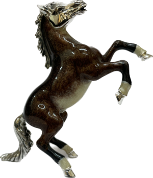 Sterling Silver Enamel Horse By Saturno