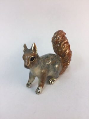 Sterling Silver Enamel Squirrel By Sorini Argenti