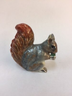 Sterling Silver Enamel Squirrel By Sorini Argenti