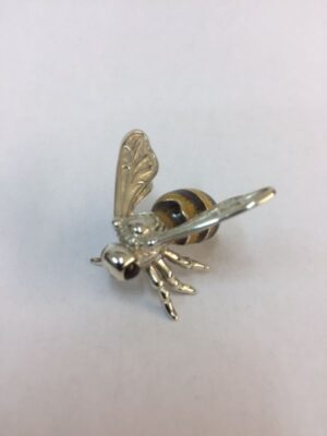 Sterling Silver Enamel Wasp By Saturno