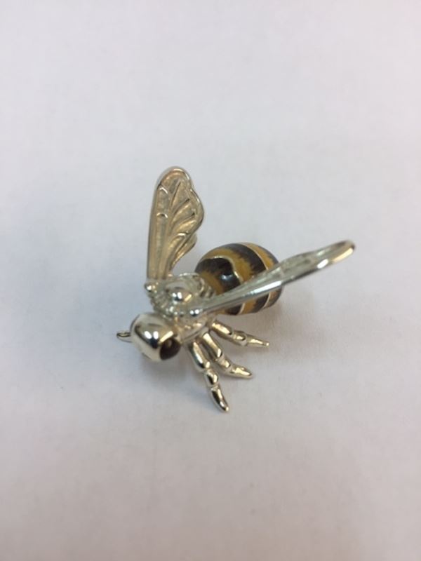 Sterling Silver Enamel Wasp By Saturno
