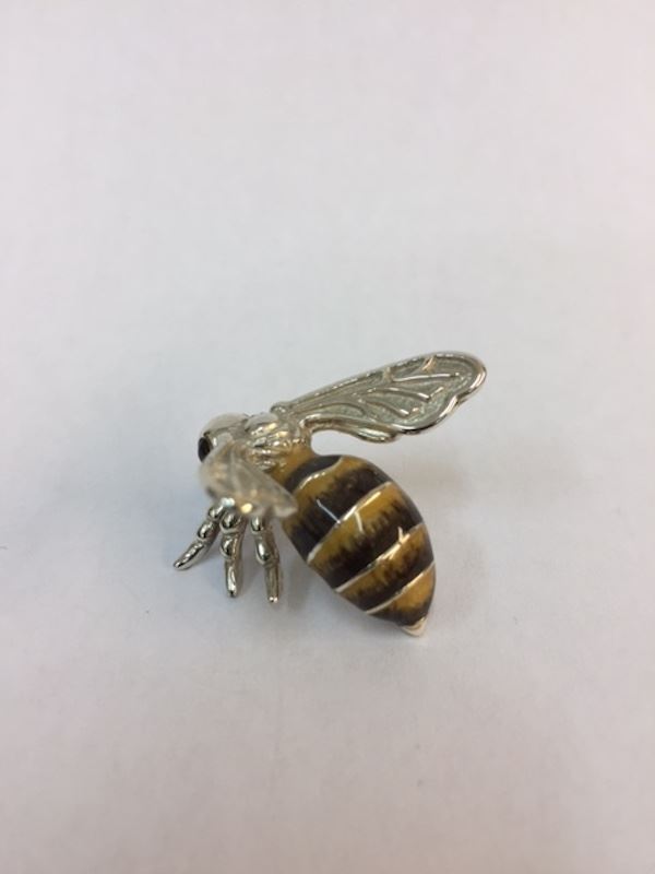 Sterling Silver Enamel Wasp By Saturno - Image 4