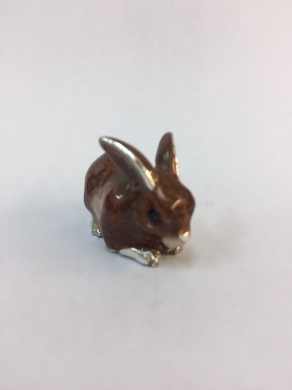 Sterling Silver Enamel Rabbit By Sorini Argenti - Image 2