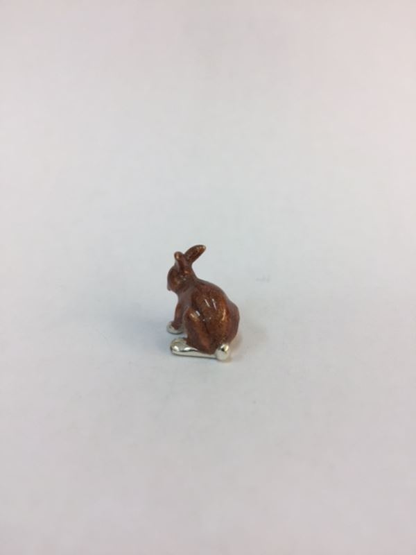 Sterling Silver Enamel Rabbit By Sorini Argenti - Image 2