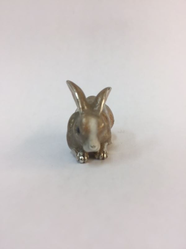 Sterling Silver Enamel Rabbit By Sorini Argenti - Image 2