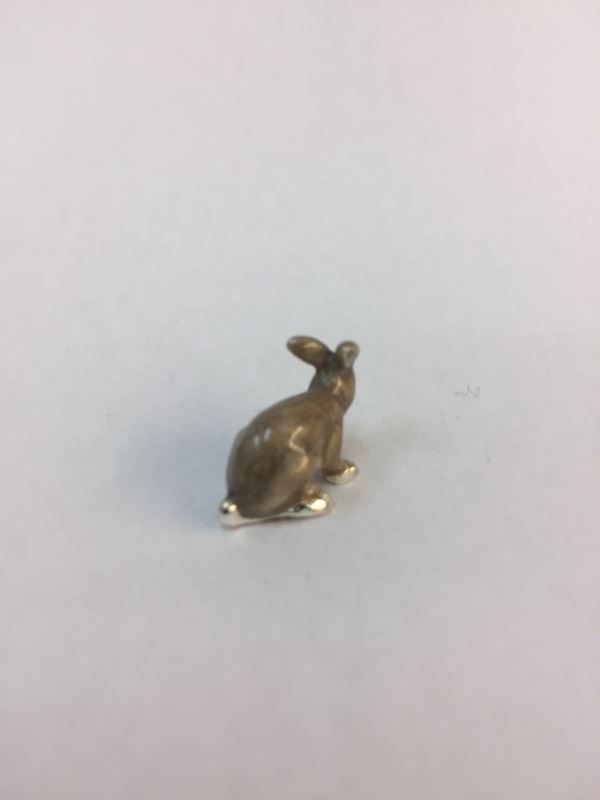 Sterling Silver Enamel Rabbit By Sorini Argenti - Image 3