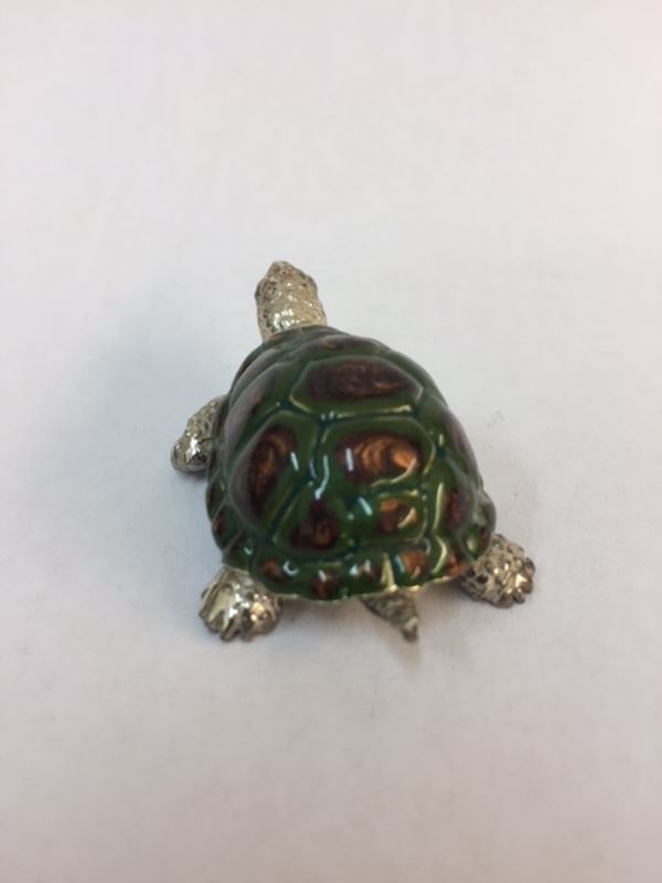 Sterling Silver Enamel Tortoise By Sorini Argenti - Image 4