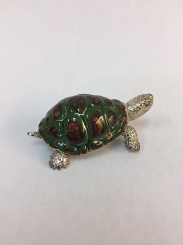Sterling Silver Enamel Tortoise By Sorini Argenti - Image 3