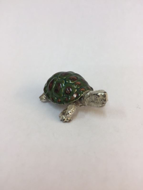 Sterling Silver Enamel Tortoise By Sorini Argenti - Image 2
