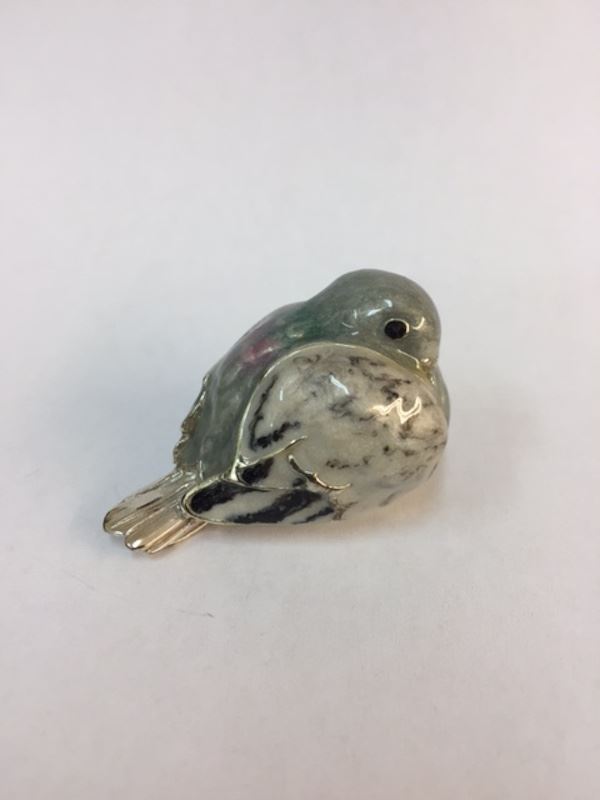 Sterling Silver Enamel Dove By Sorini Argenti - Image 2