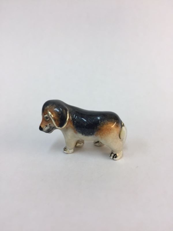 Sterling Silver Enamel Beagle By Saturno - Image 4