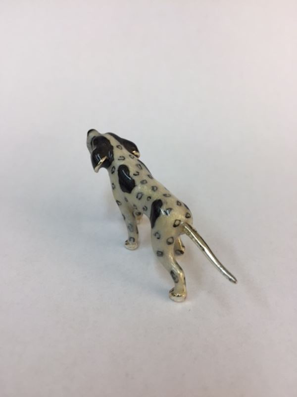 Sterling Silver Enamel Pointer By Saturno - Image 4