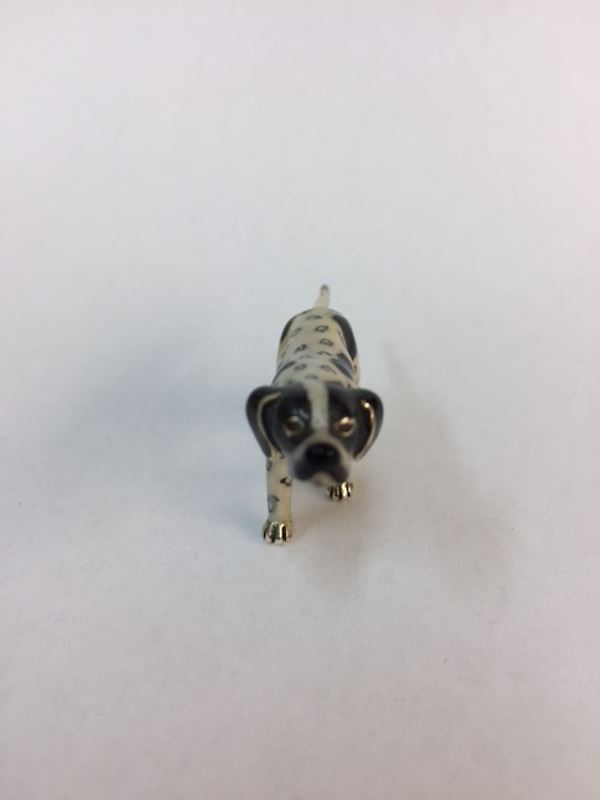 Sterling Silver Enamel Pointer By Saturno - Image 2