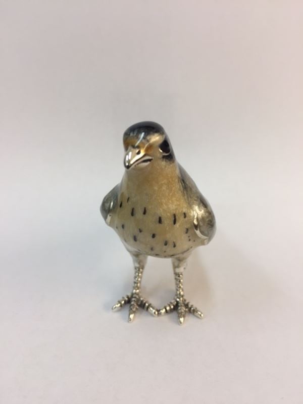 Sterling Silver Enamel Falcon by Saturno - Image 4