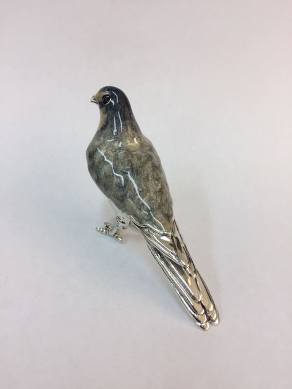 Sterling Silver Enamel Falcon by Saturno - Image 4