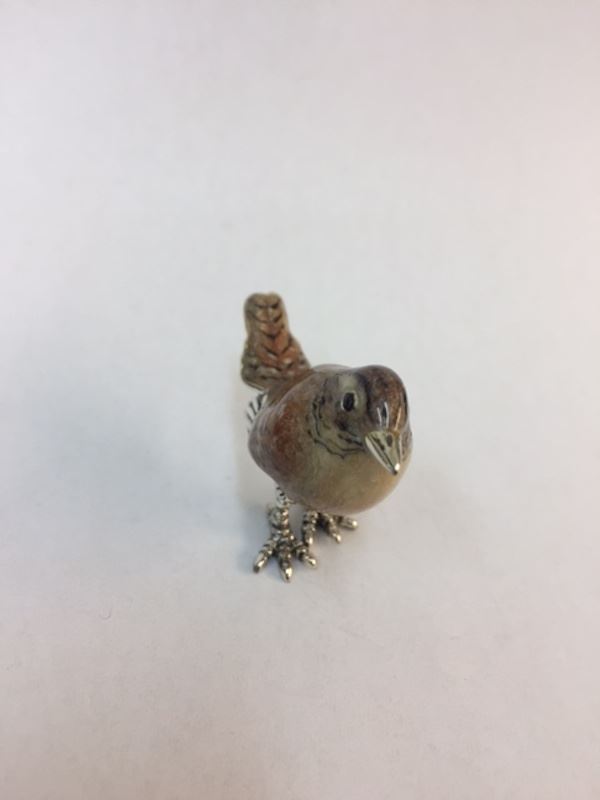 Sterling Silver Enamel Wren By Saturno - Image 3