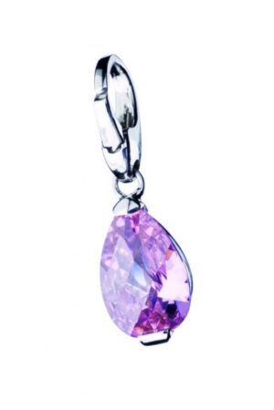 Light Pink CZ Teardrop