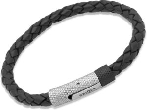 Men's Stainless Steel Leather Bracelet