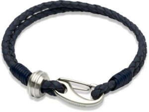 Men's Stainless Steel Leather Bracelet