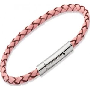 Pink Leather Bracelet