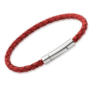 Red Leather Bracelet