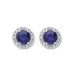 Diamond & Sapphire Earrings