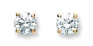 18ct Gold Diamond Stud Earrings DER0003