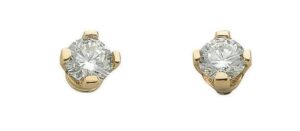 9ct Gold Diamond Stud Earrings