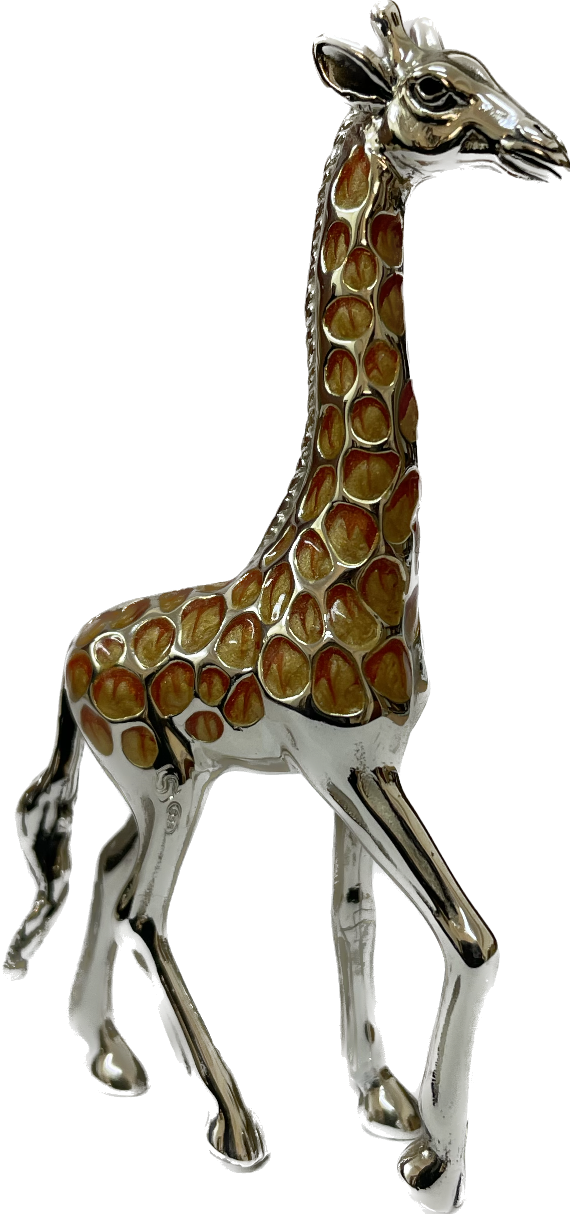 Saturno Sterling Silver Enamel Giraffe - Image 2