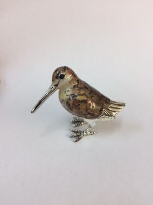 Sterling Silver Enamel Woodcock by Saturno