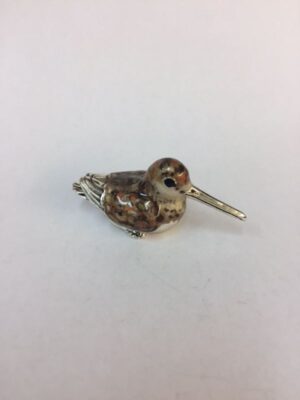 Sterling Silver Enamel Woodcock by Saturno