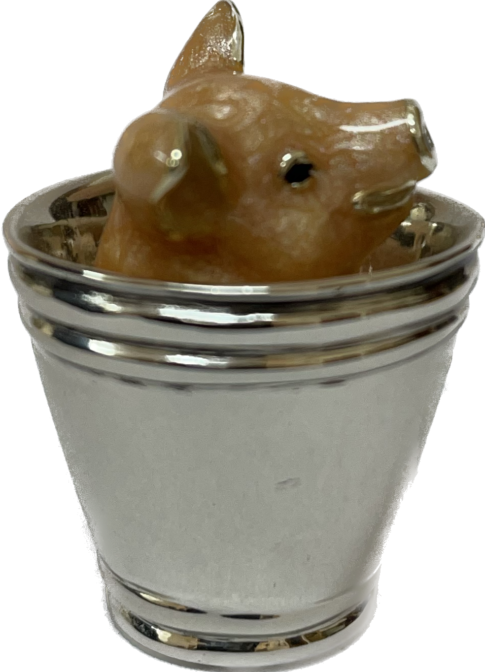 Saturno Sterling Silver Enamel Pig - Image 4