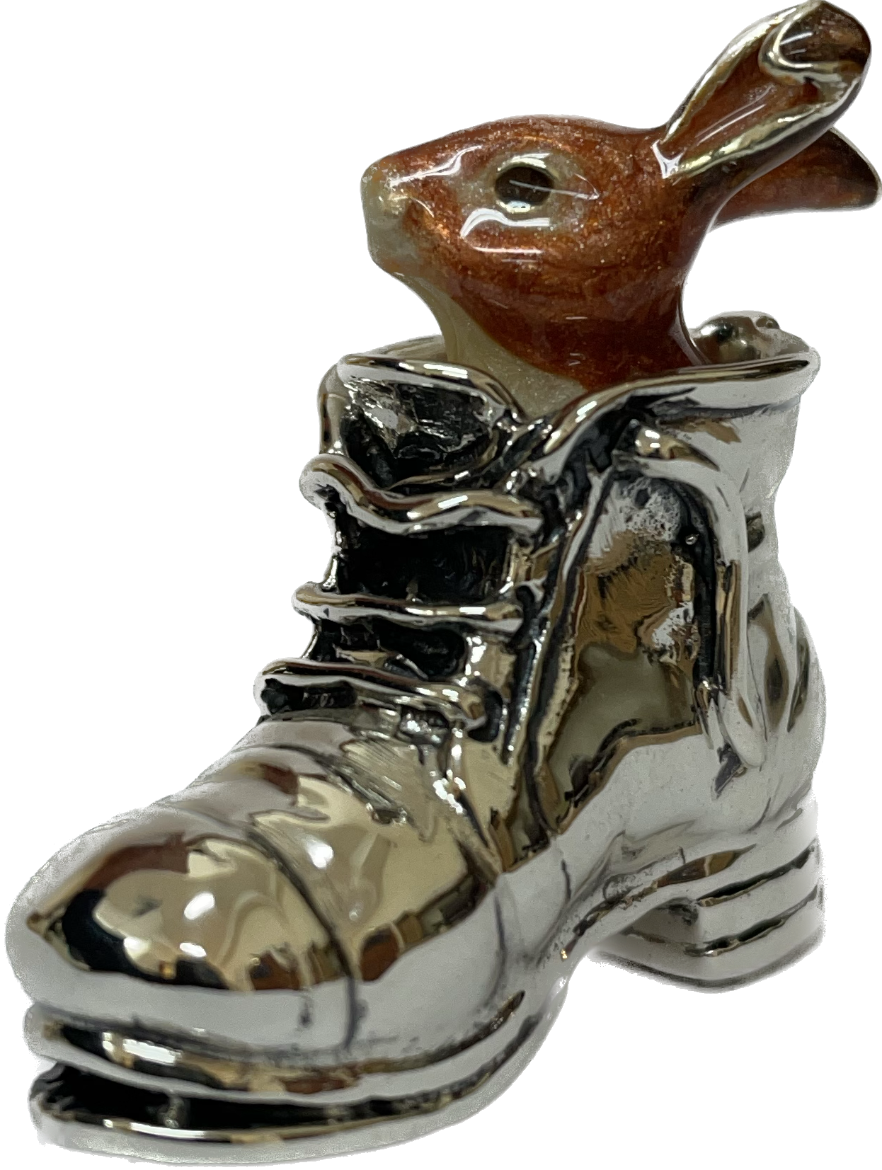 Saturno Sterling Silver Enamel Rabbit - Image 2